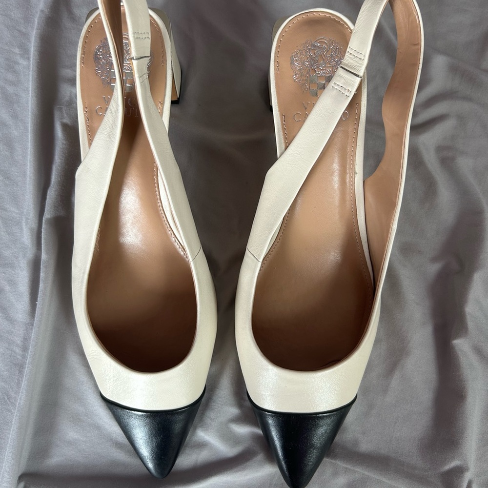 Used-excellent condition Vince Camuto heels. Super trendy-goes with everything.